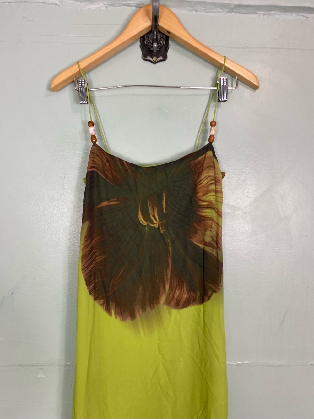 Anthropologie Summer Away Brava Maxi‎ Dress Green Floral Maxi Sundress XS - Picture 3 of 10